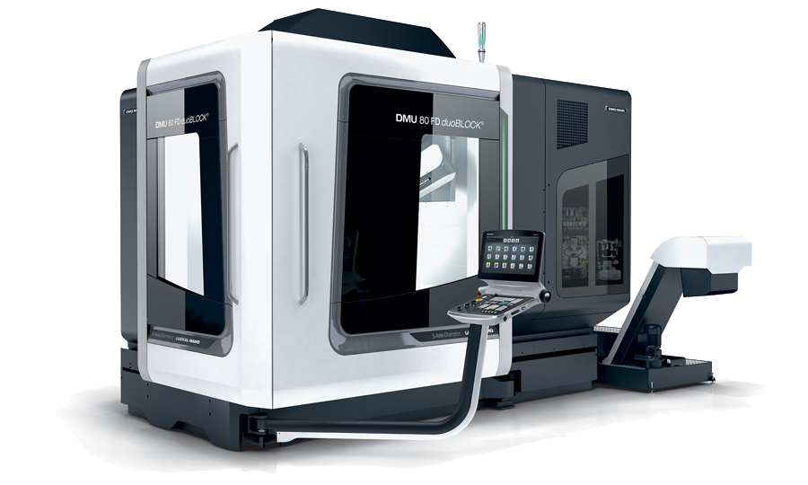 Render of DMG Mori DMU 80 FD P duoBLOCK Machining Centre